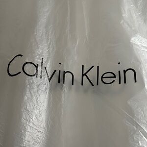 Calvin Klein clear Garment bag